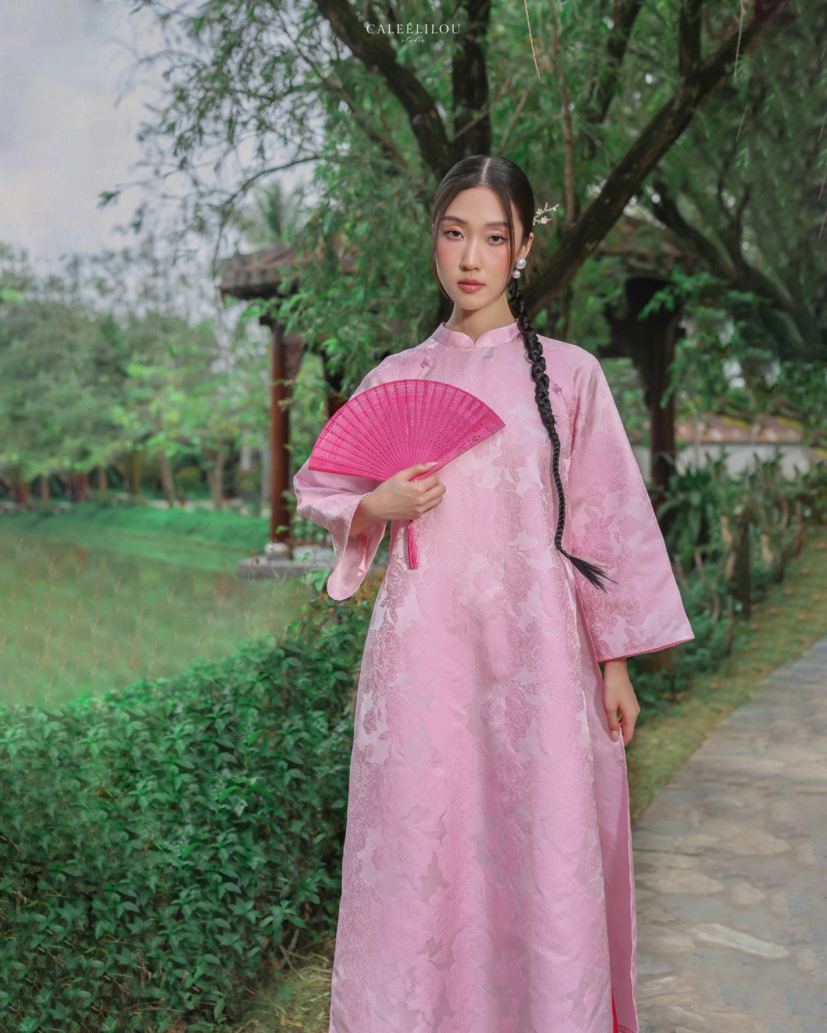 Áo Dài Hồng Cẩm - Image 3
