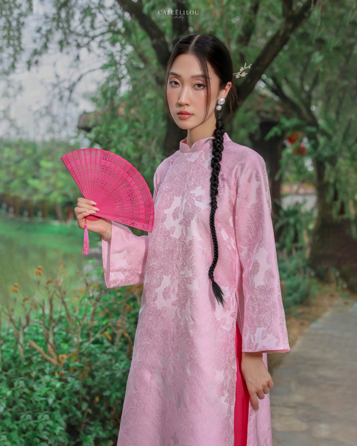 Áo Dài Hồng Cẩm - Image 4