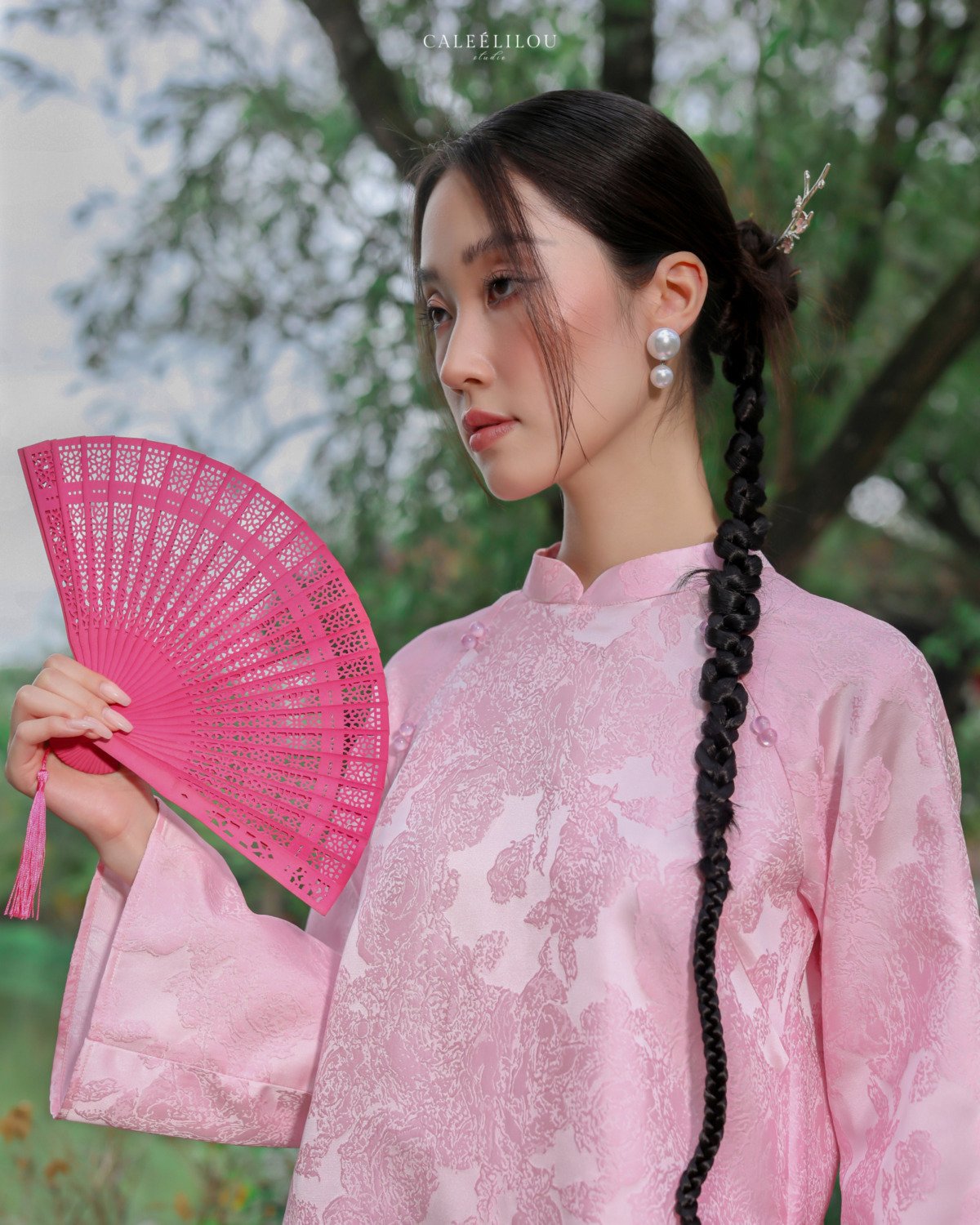 Áo Dài Hồng Cẩm - Image 5
