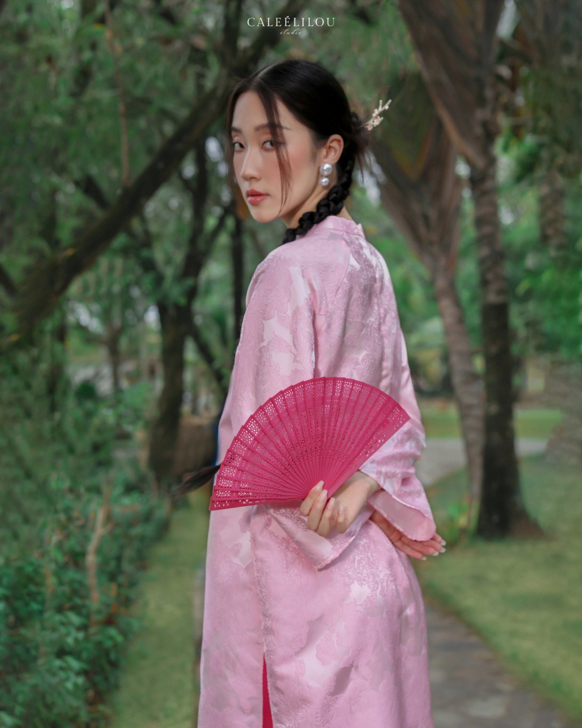 Áo Dài Hồng Cẩm - Image 2