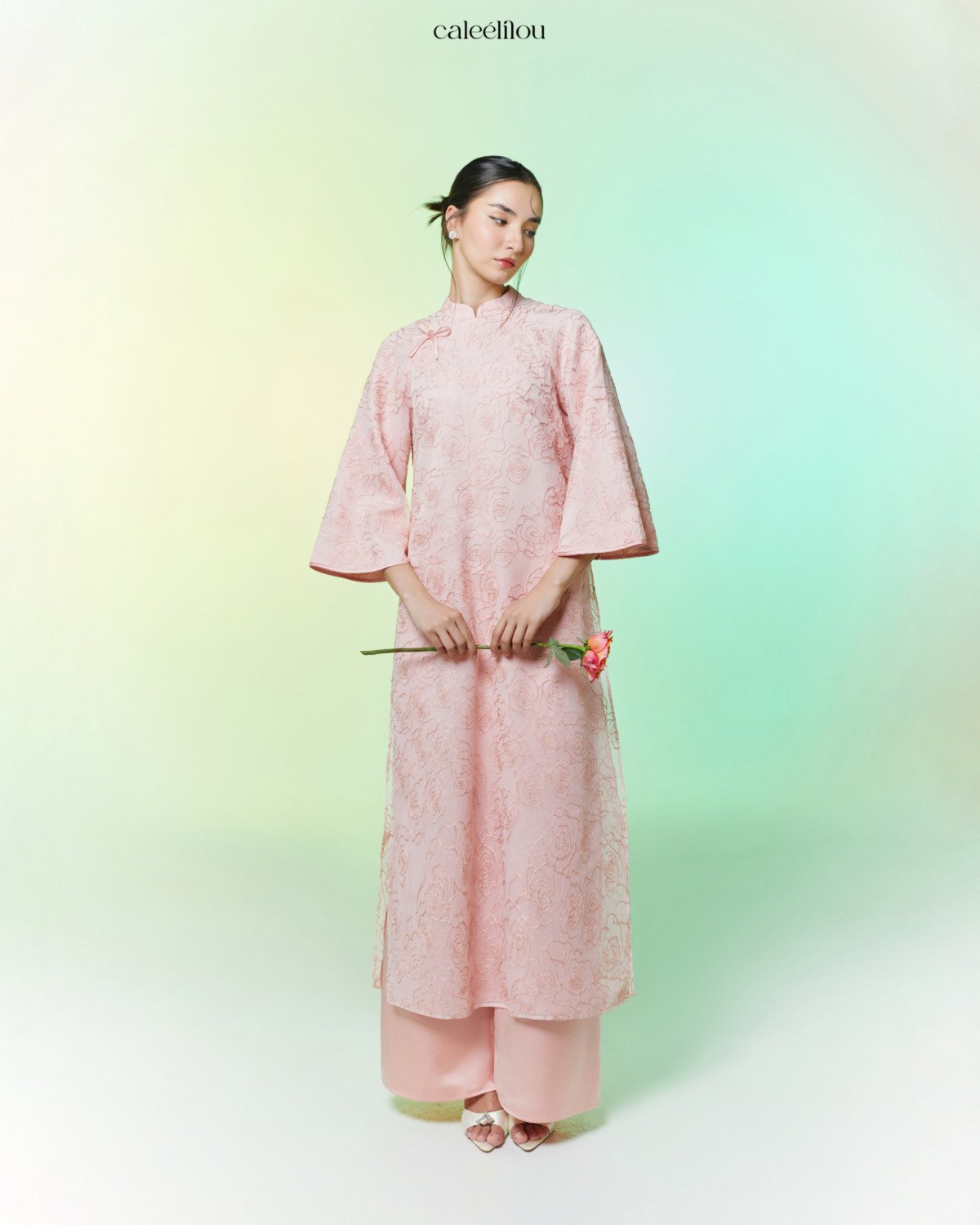 Áo Dài Nghi Hồng - Image 2