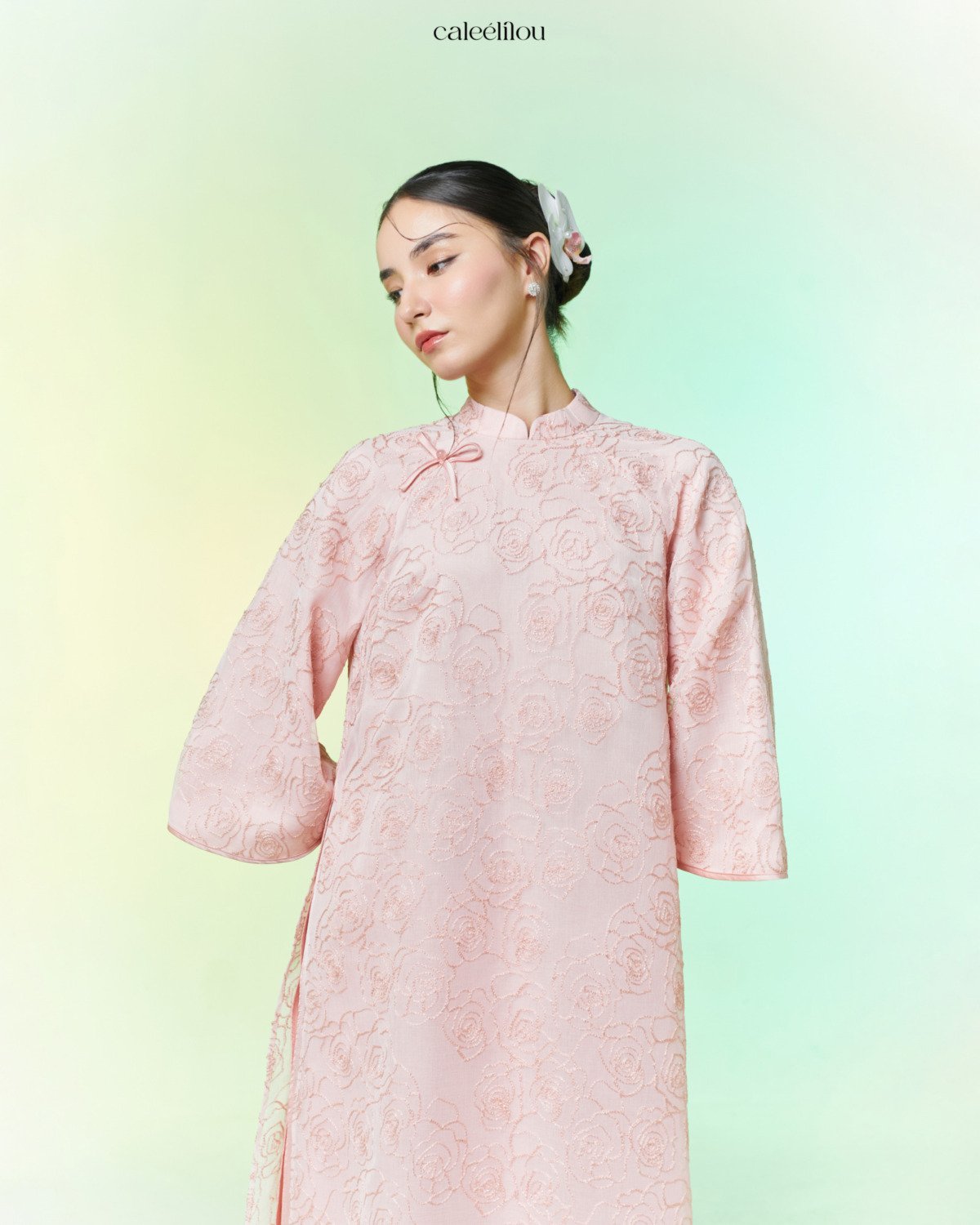 Áo Dài Nghi Hồng - Image 3