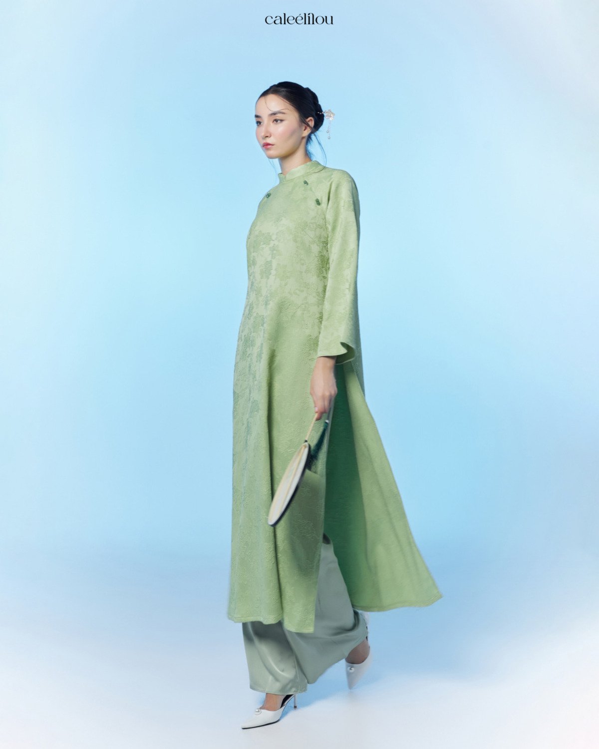Áo Dài Lam Cẩm - Image 2