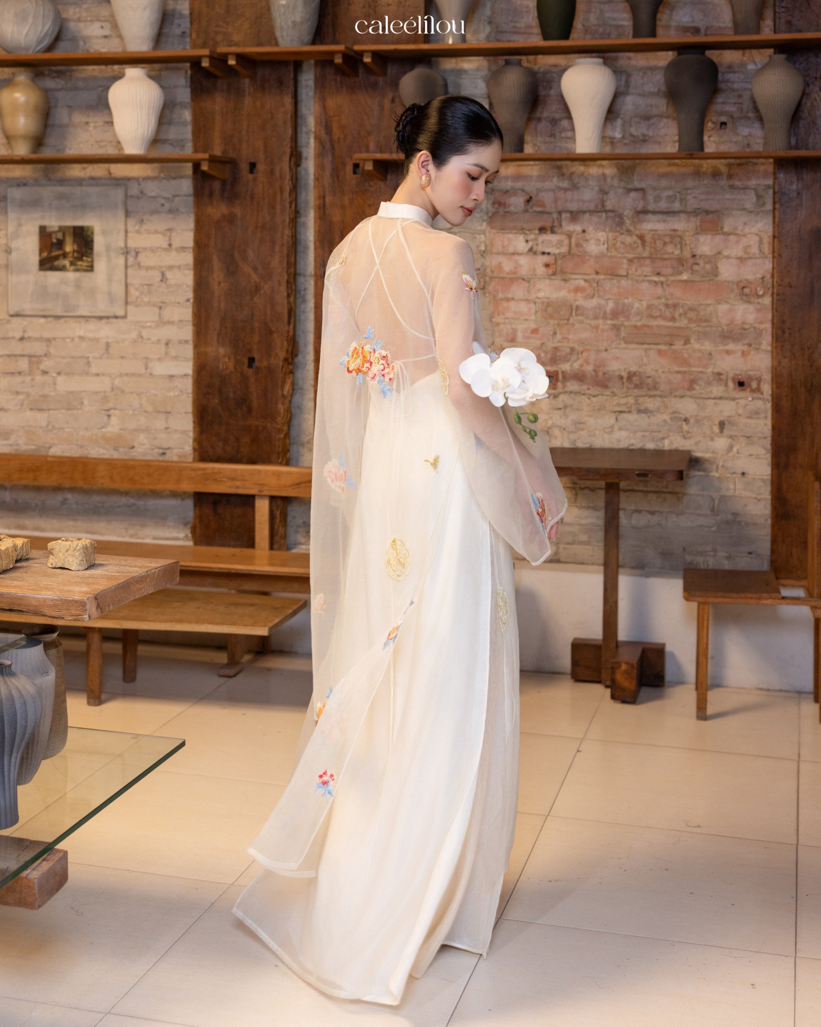 Áo dài Đan hoa