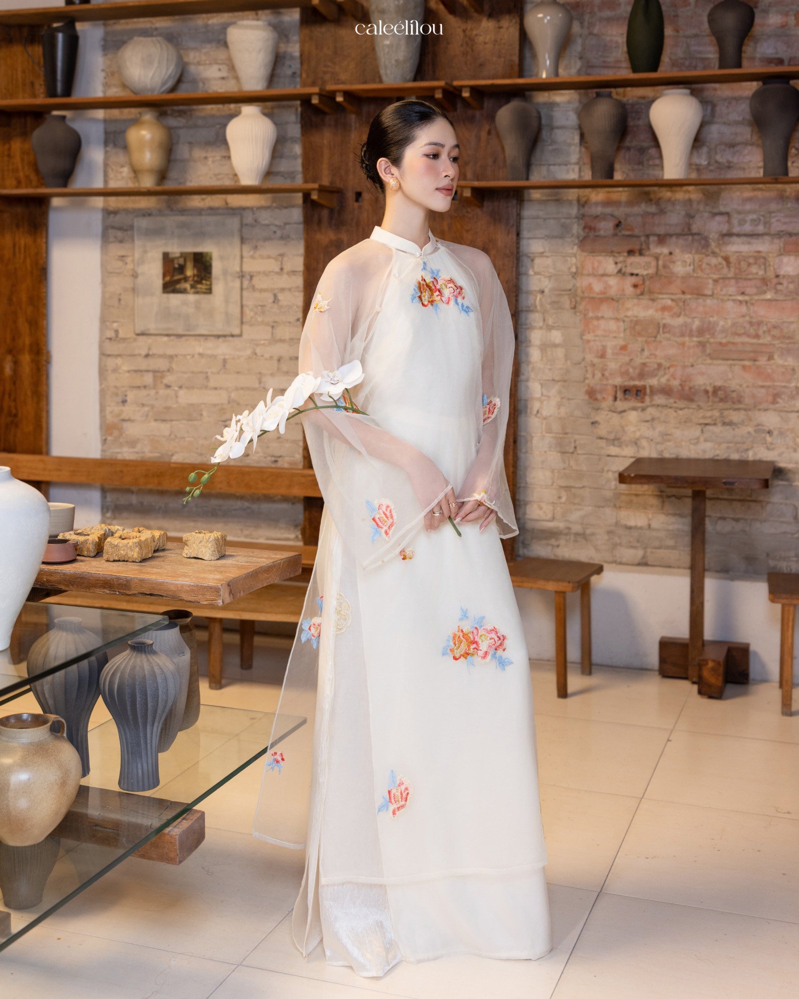 Áo dài Đan hoa